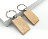 Porte-clés en bois écologique gravé au laser avec logo personnalisé, forme personnalisée - artisanat DIY, porte-clés en bois vierge