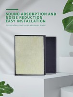 Décoration intérieure, panneau acoustique suspendu en fibre de verre de haute qualité, absorption acoustique efficace, panneau en laine de verre pour bureau