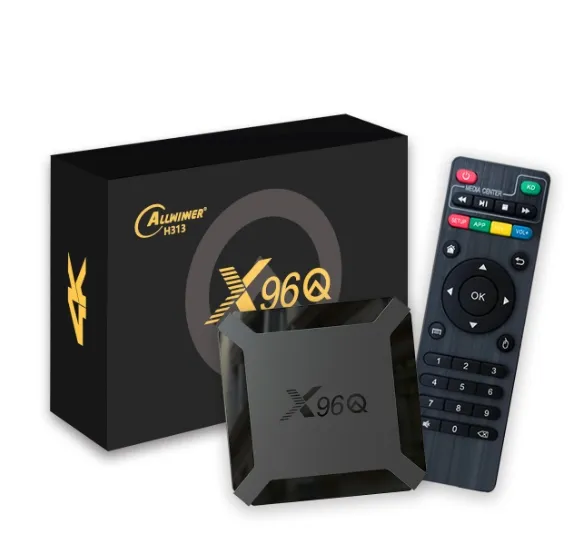X96Q Smart TV Box Android 10.0 Allwinner H313 Quad Core 2.4G Wifi 4K Media Player 2GB+16GB Google Player X96 Set Top Box
