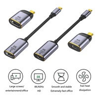 Adaptateur de câble bidirectionnel Type-C vers DP 1.4, convertisseur USB C vers Mini DP, 8K 60Hz 4K/120Hz, adaptateur Type C vers DP