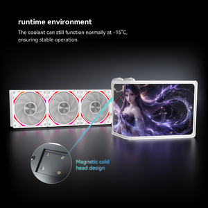 Zeromaster 3D หน้าจอโค้ง360มม. argh Water CPU ระบบน้ำหล่อเย็นสำหรับคอมพิวเตอร์เกม Intel LGA115X/1200/1700/1851 AM4/5 - Product Image 6
