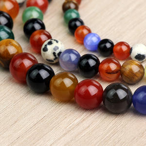 <span class=keywords><strong>Cosmic</strong></span> Planet colorido ágata piedra collar con cuentas vacaciones Collar cadena collar joyería para mujeres niñas - Product Image 1