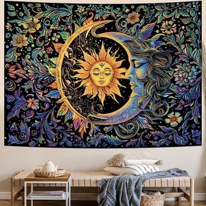 Tapisseries murales Mandala de haute qualité, motifs floraux multi-soleil, bohème, paon, fractal, indien, bohème, hippie, gypsy - Product Image 6