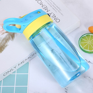 <b>Cute</b> Kids Tritan Straw Cup with Duckbill Silicone Spout 16oz Leakproof Portable Handheld Water <b>Mug</b> for Preschool Daily Drinking - Product Image 1