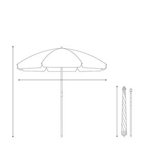 Sombrilla DD3511, sombrilla comercial para puestos de mercado, sombrilla para exteriores, <span class=keywords><strong>patio</strong></span>, playa, vinilo, protector solar, jardín, sombrilla para exteriores - Product Image 3