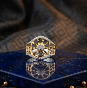 Fashion Jewelry Gold Plated <b>Men</b> <b>Ring</b> Premium Copper and Brass Classic Festive Finger <b>Ring</b> Elegant Statement Jewelry for Wedding - Product Image 2