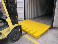 HGTP.LT Lift RD Rampe de chargement en acier au carbone robuste de 5 tonnes de capacité, plancher de quai, rampe de chargement au niveau du sol, plaque de conteneur 2200x1700mm 210kg