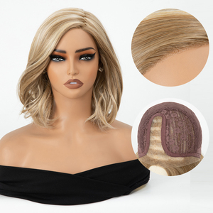 Pelucas Futura Premium sin Pegamento con Ondas Naturales al por Mayor, <span class=keywords><strong>Cabello</strong></span> Kanekalon Sintético, Pelucas con Frente de Encaje Mono, Pelucas de Monofilamento para Mujer - Product Image 1