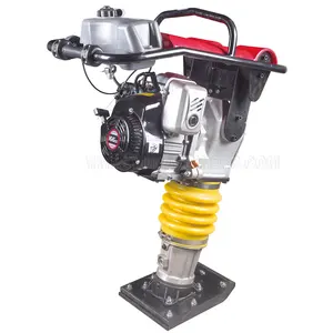 Benzin tokmağı makinesi benzinli vibratör kurbağa kompaktör tokmak tarafından desteklenmektedir Loncin motor 149cc 166cc