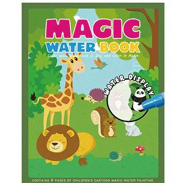 2021 DIY Magic water book Drawing Painting Board Kids Animals Coloring Toy magic Pen New Educational for Children