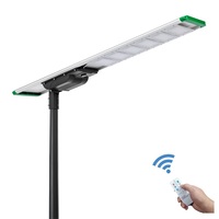 Lampe solaire LED intégrée 100W pour routes, IP66, extérieur, batterie LiFePO4, angle de faisceau 160°, garantie 3 ans, certifiée CE RoHS, en aluminium