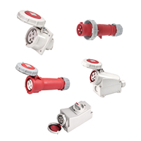 Prise d'alimentation pour conteneur frigorifique 380V/440V 32A/63A 3P+E IP67 étanche pour navires et embarcations CRT-14412P