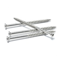 Vis à bois à tête plate Torx en acier inoxydable pour la construction en bois, meubles de balcon et de terrasse extérieurs