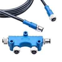 Kabel Ekstensi Premier Cable M12 Tembaga PCM-0470 A-Code 5P Male Female dengan Housing PVC, Rating IP67, 12V 4A, NMEA2000 CANopen