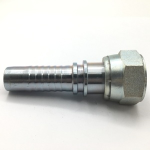 24211D ORFS 스레드 인서트 씰 R1 R2 용 여성 탄소강 유압 호스 피팅 - Product Image 1