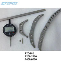 Range 70-6000mm Digital Display Radius Gauge Set with LCD Display, Precision R Shape High Quality Measurement Tools
