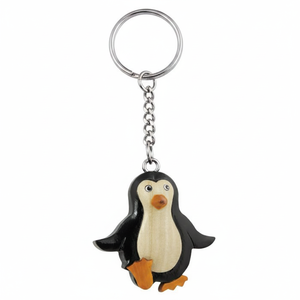 Mini portachiavi a forma di pinguino in peluche, ciondolo per chiavi e borse - Product Image 2