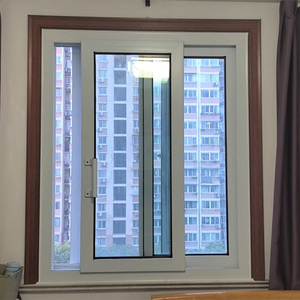 Jaring nyamuk aluminium Aloi panorama jendela geser batang pengering Grille desain kaca jendela geser - Product Image 2