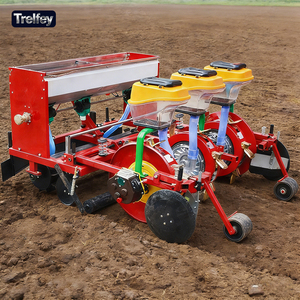 Semoir multi-cultures 2-4 rangs avec système complet de pose de film plastique, semis, fertilisation et irrigation goutte à goutte - Product Image 1