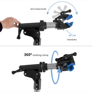 Support de réparation de vélo robuste pour vélos électriques et VTT, capacité de charge de 45 kg, en alliage d'aluminium, hauteur réglable, station de réparation de vélo - Product Image 3