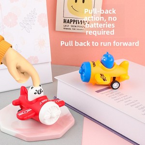 Simpatico piccolo orso Pull-back aereo asilo per bambini Baby Car piccolo regalo all'ingrosso veicolo giocattolo di attrito - Product Image 3