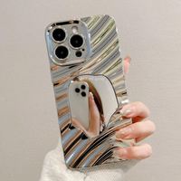 Coque de téléphone portable 3D Wave Mirror pour IPhone 16 15 14 13 12 11 Pro Max Plus Offre Spéciale antichoc Transparent Phone Cover