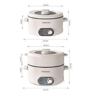<span class=keywords><strong>Olla</strong></span> Eléctrica <span class=keywords><strong>de</strong></span> Gran Capacidad Yuedisi con Control <span class=keywords><strong>de</strong></span> Termostato Automático, Fácil <span class=keywords><strong>de</strong></span> Usar, Antiadherente, con Tapa <span class=keywords><strong>de</strong></span> Vidrio - Product Image 6