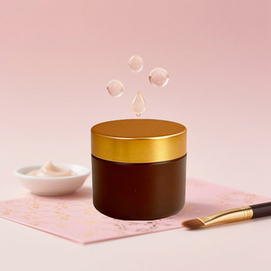 Campione gratuito Logo personalizzato 50g barattolo <span class=keywords><strong>di</strong></span> <span class=keywords><strong>plastica</strong></span> PETG contenitore <span class=keywords><strong>di</strong></span> lusso vuoto vaso <span class=keywords><strong>di</strong></span> crema con coperchio a vite per la cura della pelle - Product Image 1