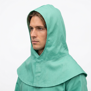 Casque intégral à assombrissement automatique de couleur turquoise JNA GROUP avec isolation thermique pour la construction et le soudage - Product Image 3