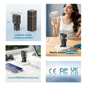 อะแดปเตอร์แปลงไฟ Wontravel Mini สำหรับเต้ารับแบบ UK 4 ช่อง พร้อมเทคโนโลยี GaN รองรับการใช้งานทั่วโลก กำลังไฟ 25 วัตต์ - Product Image 2