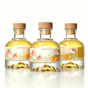 Botella de Vidrio Pequeña de 100 ml para Bebidas, con Tapón, para Whisky, Licor, Ginebra, Vodka, Ron, Bebidas Frías - Product Image 4