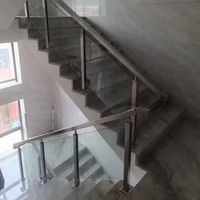 Rampe en verre pour terrasse, panneau de verre sans cadre haut de gamme, verre trempé pour escalier et balcon