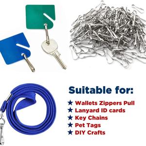EWANG Lanyard Snap Spring <b>Hooks</b> Snap <b>Clips</b> Simplex <b>Hook</b> for Key Chain - Product Image 6