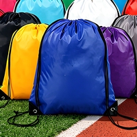 Sac à cordon personnalisé en gros, unisexe, en nylon, léger, en polyester, pour le shopping, la promotion et la gym