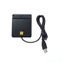 Lecteur de carte à puce USB 2.0 à fente unique pour installation interne, 5V/3V/1.8V, compatible ISO 7816 Classe A/B, lecteur/enregistreur de cartes bancaires ATM