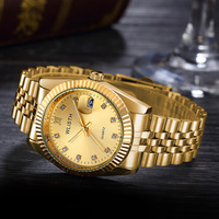 Montre Wolishi à quartz, boîtier en alliage, bracelet en acier inoxydable, cadran à aiguilles, lumineuse, étanche 30M, loisirs, luxe, mode, pour couples