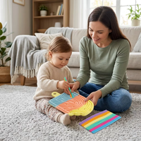Jouet sensoriel anti-stress en silicone en forme de bâtonnet de crème glacée pour l'anxiété, la relaxation et le développement de la motricité fine Montessori