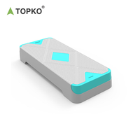 TOPKO Durable Plástico de alto impacto Cómodo Paso Superficie Ligero Fácil de mover Paso aeróbico
