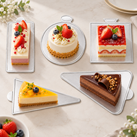 Tapis à pâtisserie en carton OEM personnalisé, épaissi, avec poignées, formes multiples, pour pâtisseries professionnelles, événements de restauration, mariages