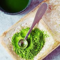 Cuillère à matcha en acier inoxydable du fabricant chinois Geling, vente directe d'usine chinoise, cuillère doseuse pour thé matcha