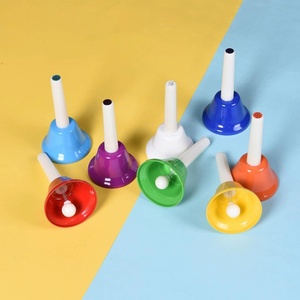 <span class=keywords><strong>Instrument</strong></span> de percussion pour <span class=keywords><strong>enfant</strong></span> en gros, clochettes à main en plastique colorées arc-en-ciel à 8 notes, <span class=keywords><strong>instrument</strong></span> de musique - Product Image 1