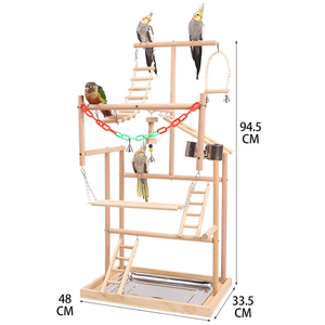 Pappagallo grande gioco Stand pappagallo giocattolo stazione di addestramento parco giochi Stand scaletta altalena uccello giocattoli interattivi per animali domestici