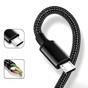 Câble Type-C vers Micro USB tressé, charge rapide et synchronisation des données pour téléphone <span class=keywords><strong>portable</strong></span>, longueur personnalisable - Product Image 4