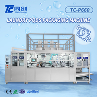 Machine d'emballage automatique multi-chambres pour capsules de lessive liquide, à remplissage et scellage pneumatiques haute vitesse, avec surveillance numérique