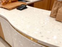 Dalles de terrazzo modernes et minimalistes pour la rénovation de villas et bureaux, conformes aux normes de construction occidentales, pour comptoirs et sols