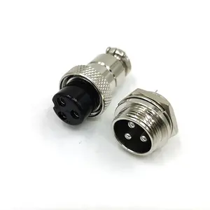 GX12 3KP XLR 3 Pin 12mm Audio-kabel-anschluss Zur Chassismontage