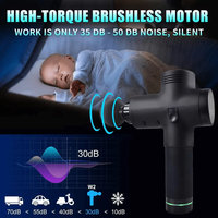 Pistolet de massage à percussion pour tissus profonds pour le soulagement de la douleur Pistolet de massage corporel Vibration Fascia Relaxati
