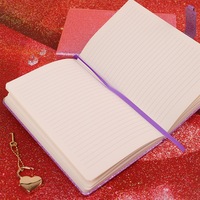 Cuaderno de Cuero PU con Cierre en Forma de Corazón, 100 Hojas A5, Tapa Dura, Encuadernación Cosida, Diario con Llave, Regalo, Diario de Viaje