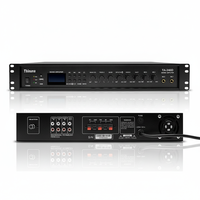 Thinuna TA Series PA System Mixer Amplificateur de puissance Entrée du microphone Amplificateur de mixage avec écran BT/USB/FM/LCD/Effet sonore 5 EQ