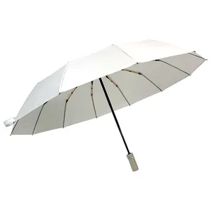 奥维达批发时尚23英寸12肋数码印花平装旅行紧凑型全自动防风3折叠伞